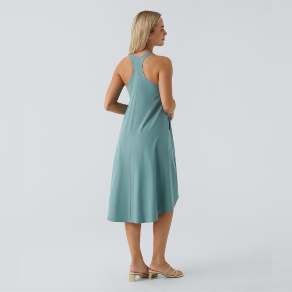 NWT Halara Breezeful RacerPocket High Low Flowy Midi Quick Dry Casual Dress - Picture 3 of 8